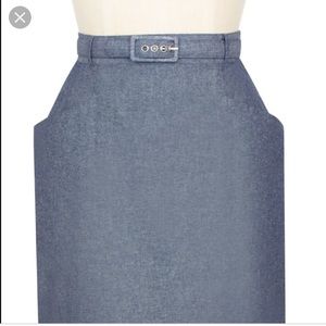 Trashy diva chambray pencil skirt